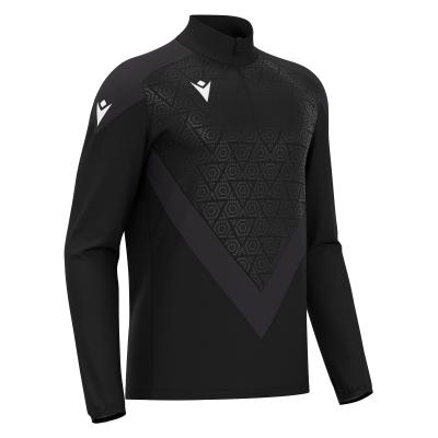 Толстовка тренировочная MACRON YARUGA TRAINING 1/4 ZIP TOP BLACK/DARK GREY