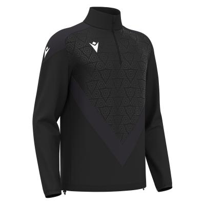 Толстовка тренировочная MACRON ANDUIN TRAINING 1/4 ZIP TOP BLACK/DARK GREY