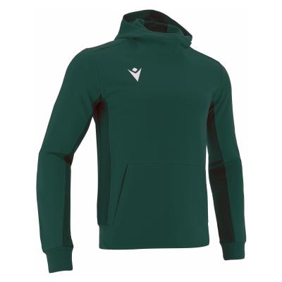 Толстовка спортивная MACRON ELECTRO HOODY POLYDIAGONAL BOTTLE GREEN