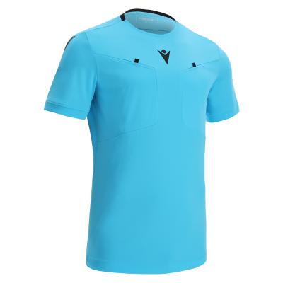 Футболка судейская проф. MACRON FRISK SHIRT NEON SKY BLUE/BLACK