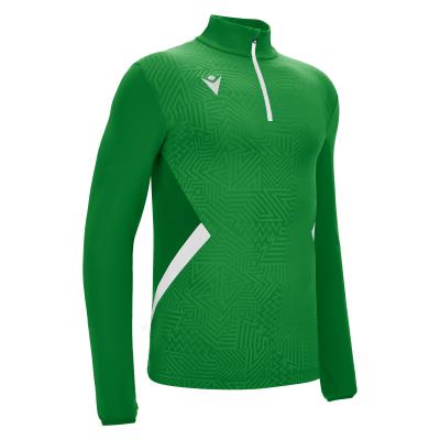 Толстовка тренировочная MACRON FRASER TRAINING 1/4 ZIP TOP GREEN/WHITE