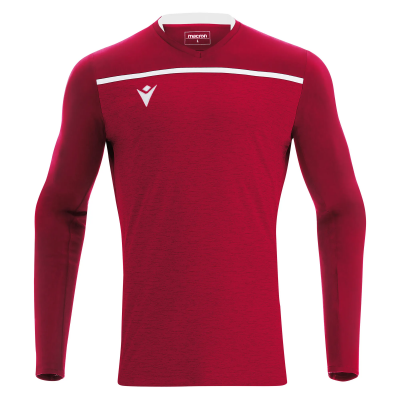 Футболка спортивная MACRON DENEB SHIRT LS RED/WHITE