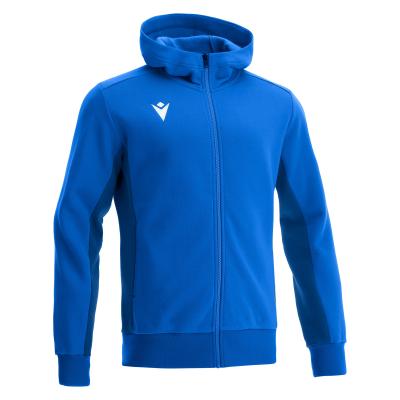 Олимпийка спортивная MACRON TRUMPET FULL ZIP HOODED SWEATSHIRT ROYAL BLUE/DARK ROYAL BLUE