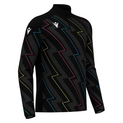 Толстовка тренировочная MACRON YARUGA TRAINING 1/4 ZIP TOP BLACK/THUNDER