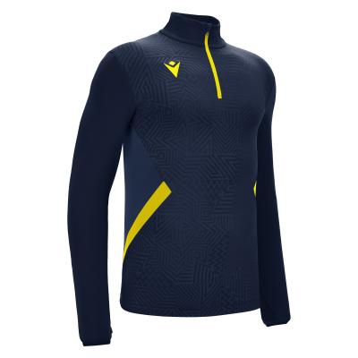 Толстовка тренировочная MACRON FRASER TRAINING 1/4 ZIP TOP NAVY/YELLOW