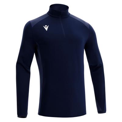 Толстовка тренировочная MACRON IOLITE TRAINING 1/4 ZIP TOP NAVY/LIGHT NAVY
