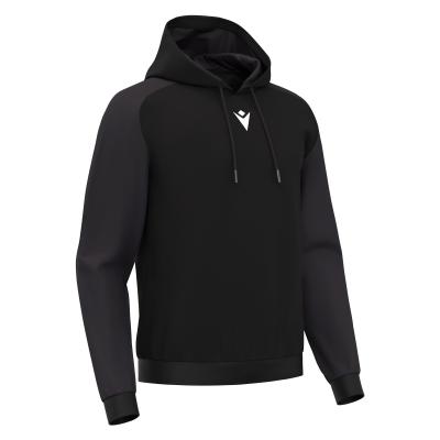 Худи спортивное MACRON HORN HOODY POLY BLACK/DARK GREY