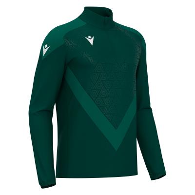 Толстовка тренировочная MACRON YARUGA TRAINING 1/4 ZIP TOP BOTTLE GREEN/LIGHT BOTTLE GREEN