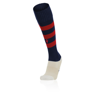 Гетры футбольные MACRON HOOPS NAVY/RED