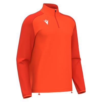 Толстовка тренировочная MACRON ISEN 1/4 ZIP TOP ORANGE/DARK ORANGE