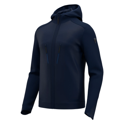 Толстовка MACRON AWER FULL LENGHT ZIP HOODED TOP NAVY/LIGHT NAVY