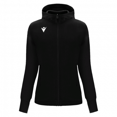 Олимпийка спортивная женская MACRON DRUM FULL ZIP HOODED SWEATSHIRT BLACK