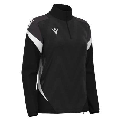 Толстовка тренировочная женская LEONA TRAINING 1/4 ZIP TOP BLACK/WHITE