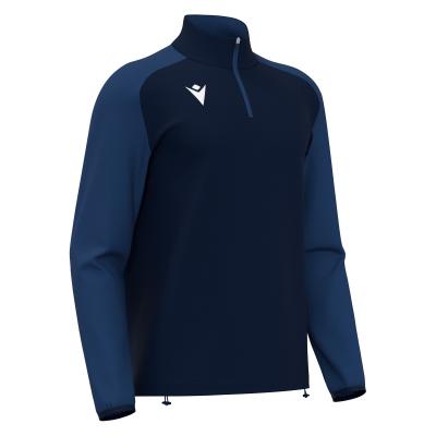 Толстовка тренировочная MACRON ISEN 1/4 ZIP TOP NAVY/LIGHT NAVY