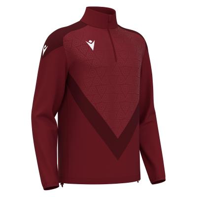 Толстовка тренировочная MACRON ANDUIN TRAINING 1/4 ZIP TOP CARDINAL/DARK CARDINAL