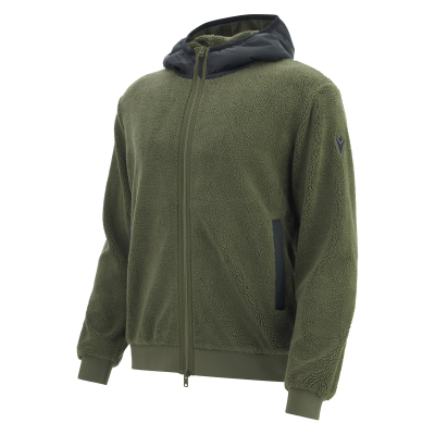 Толстовка MACRON SAPPORO FULL LENGHT ZIP TEDDY MILITARY GREEN