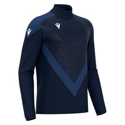 Толстовка тренировочная MACRON YARUGA TRAINING 1/4 ZIP TOP NAVY/LIGHT NAVY