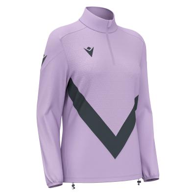 Толстовка тренировочная женская MACRON ANORA TRAINING 1/4 ZIP TOP LILAC/ANTHRACITE