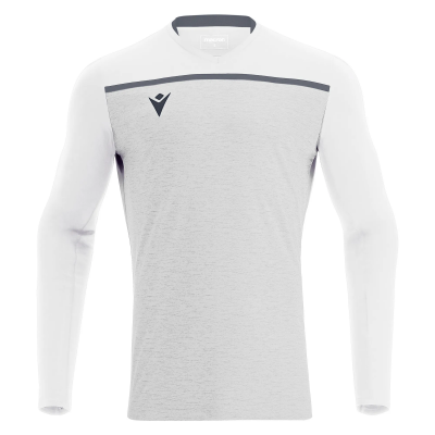 Футболка спортивная MACRON DENEB SHIRT LS WHITE/ANTHRACITE