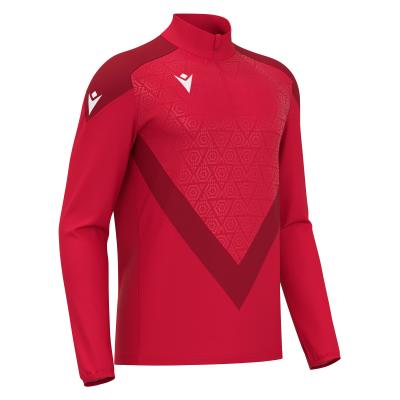 Толстовка тренировочная MACRON YARUGA TRAINING 1/4 ZIP TOP RED/DARK RED