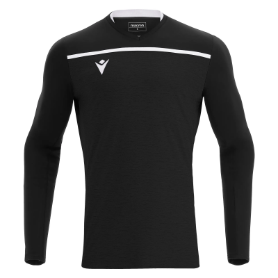 Футболка спортивная MACRON DENEB SHIRT LS BLACK/WHITE