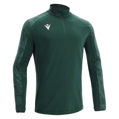 Толстовка тренировочная MACRON NARYN TRAINING 1/4 ZIP TOP BOTTLE GREEN/LIGHT BOTTLE GREEN
