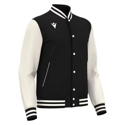 Куртка спортивная MACRON FIDDLE VARSITY COLLEGE JACKET BLACK/OFFWHITE