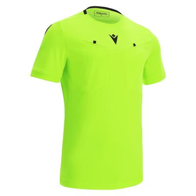 Футболка судейская проф. MACRON FRISK SHIRT NEON YELLOW/BLACK
