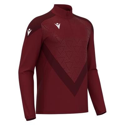 Толстовка тренировочная MACRON YARUGA TRAINING 1/4 ZIP TOP CARDINAL/DARK CARDINAL