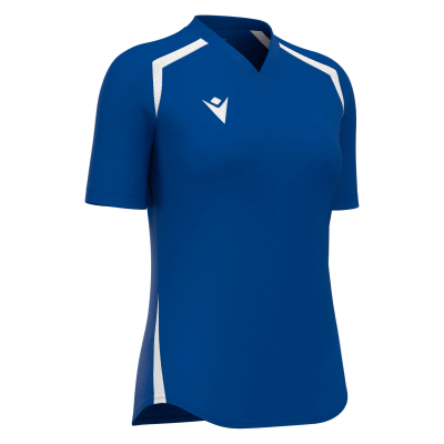 Футболка спортивная женская MACRON ANDURIL SHIRT ROYAL BLUE/WHITE