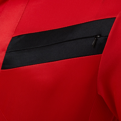 Футболка спортивная MACRON REFEREE SHIRT RED/BLACK