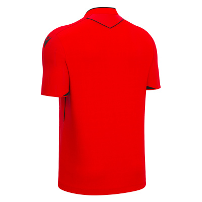 Футболка судейская проф. MACRON MENDEZ ECO SHIRT BRIGHT RED/BLACK