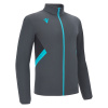 Олимпийка спортивная MACRON RAIJIN FULL LENGTH ZIP TOP ANTHRACITE/NEON SKY