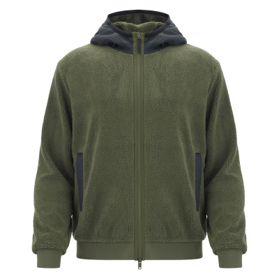 Толстовка MACRON SAPPORO FULL LENGHT ZIP TEDDY MILITARY GREEN