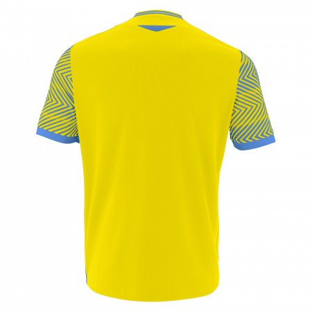 Футболка спортивная MACRON TUREIS ECO SHIRT YELLOW/ROYAL BLUE
