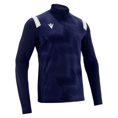 Толстовка тренировочная MACRON PURUS TRAINING 1/4 ZIP TOP NAVY/WHITE