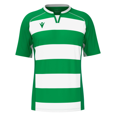 Регбийка игровая MACRON ALABASTER SHIRT GREEN/WHITE