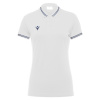 Поло спортивное женское х/б MACRON HAMBO POLO WHITE/ANTHRACITE