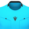 Футболка судейская проф. MACRON FRISK SHIRT LS NEON SKY BLUE/BLACK