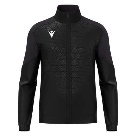 Олимпийка спортивная MACRON POSEIDON FULL LENGTH ZIP TOP BLACK/DARK GREY