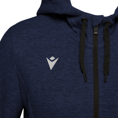 Олимпийка спортивная женская MACRON LYRE FULL LENGHT ZIP HOODED SWEATSHIRT NAVY