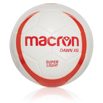 Мяч футбольный тренировочный MACRON DAWN XG N.4 BALL SUPER LIGHT 290GR. WHITE/RED