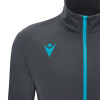Олимпийка спортивная MACRON RAIJIN FULL LENGTH ZIP TOP ANTHRACITE/NEON SKY