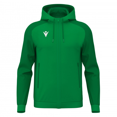 Олимпийка парадная MACRON CHRONOS FULL ZIP TOP GREEN/DARK GREEN