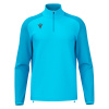 Толстовка тренировочная MACRON ISEN 1/4 ZIP TOP NEO SKY/DARK NEON SKY