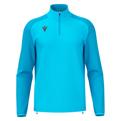 Толстовка тренировочная MACRON ISEN 1/4 ZIP TOP NEO SKY/DARK NEON SKY
