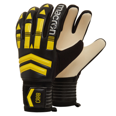 Перчатки футбольные MACRON CRAB XF BLACK/YELLOW