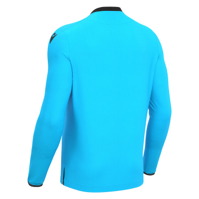 Футболка судейская проф. MACRON FRISK SHIRT LS NEON SKY BLUE/BLACK