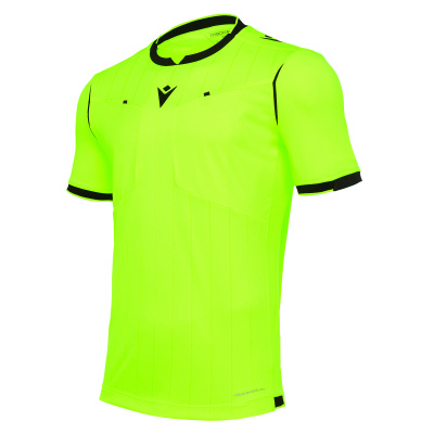 Футболка судейская проф. MACRON EKLIND SHIRT NEON YELLOW/ BLACK
