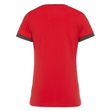 Футболка спортивная женская MACRON VIOLIN T-SHIRT RED/WHITE